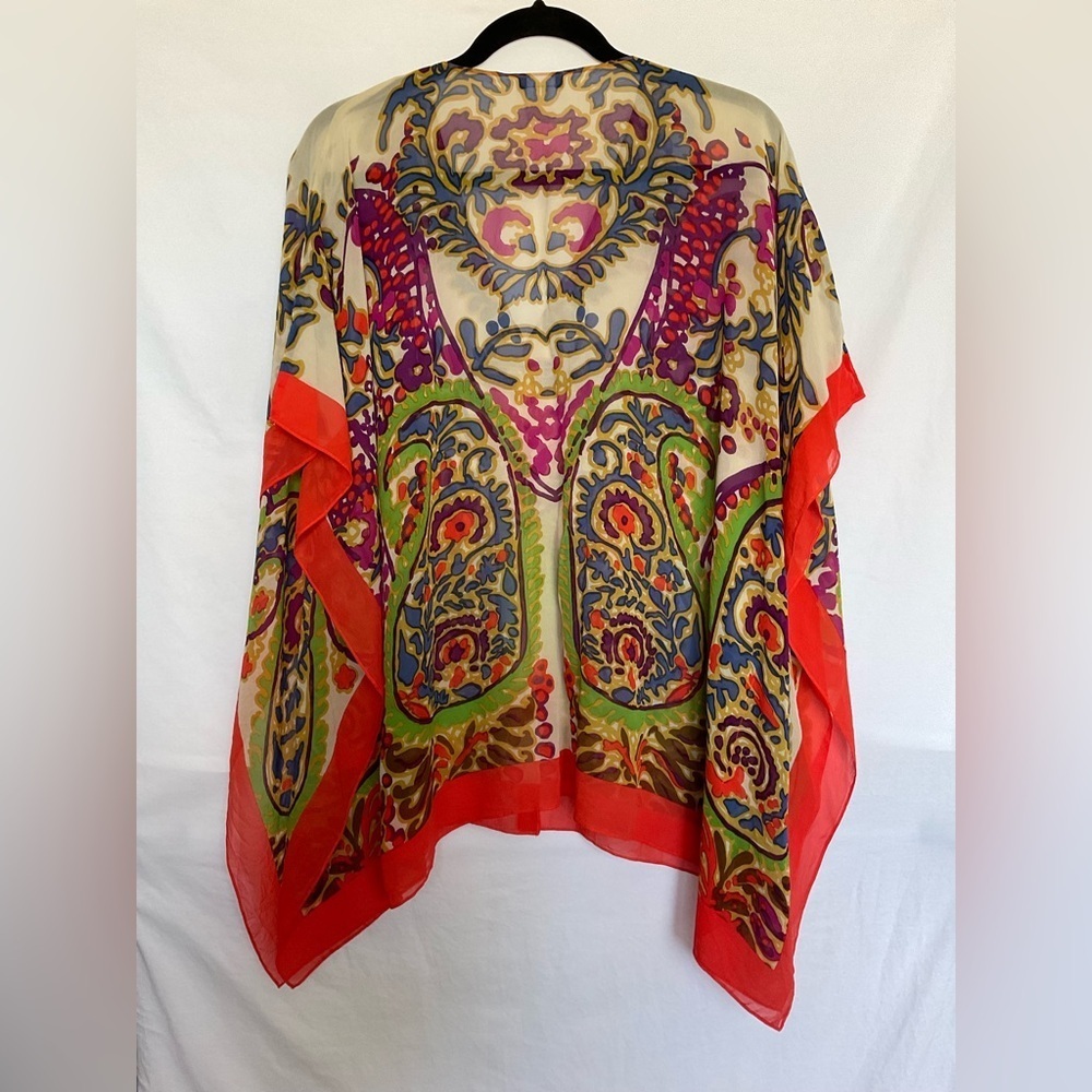 Talbots Multicolor Sheer Tunic - Picture 3 of 7